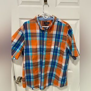 CHAPS Short sleeve button down shirt